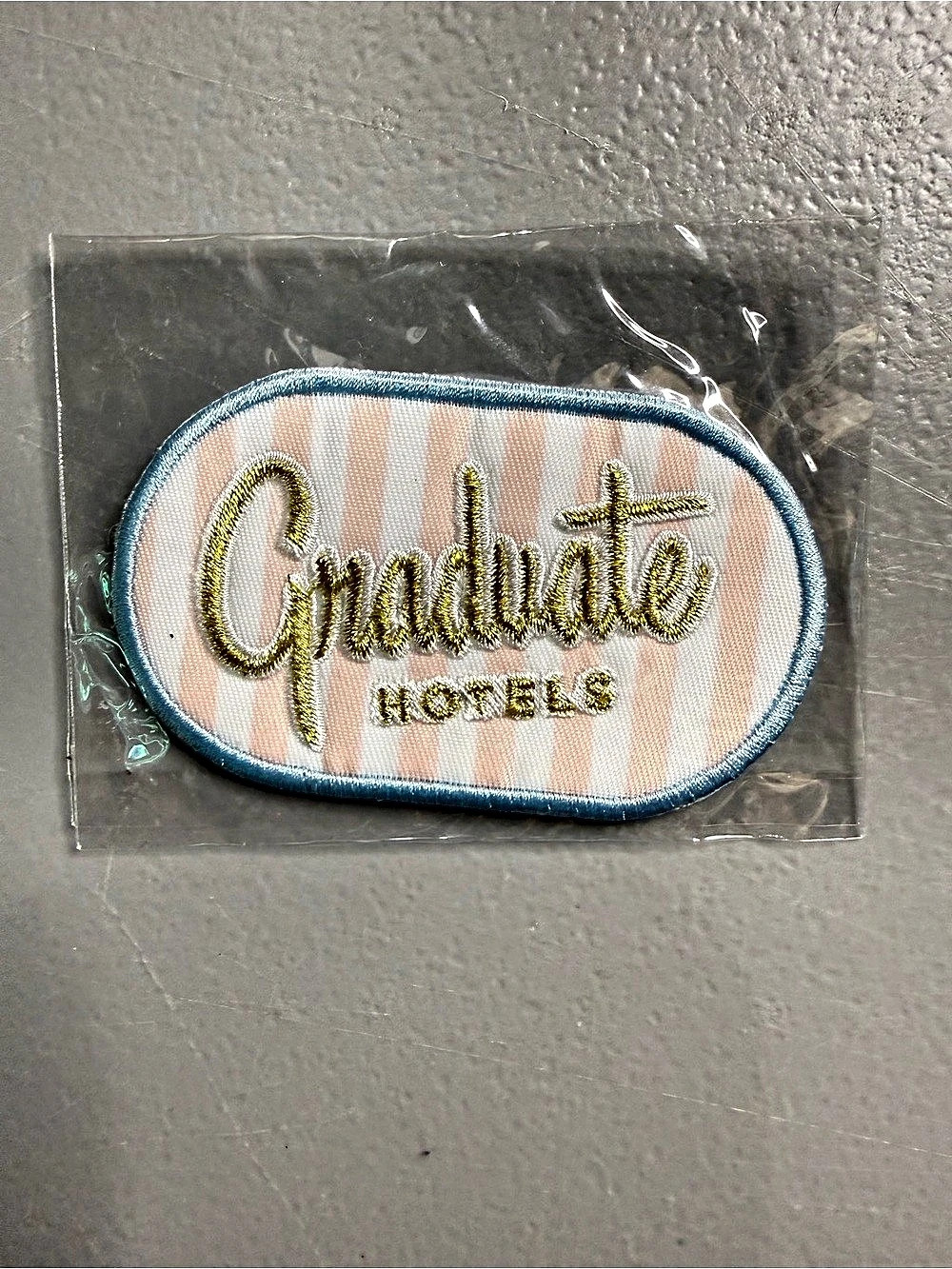 Stoney Clover Lane Graduate Hotels Embroidered Goonies Patch Pink & White NWT